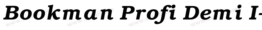 Bookman Profi Demi I字体转换